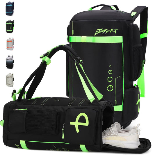 BE SMART 50L Extra Large Gym Backpack for Men, Big Gym Bag with Shoes Compart...